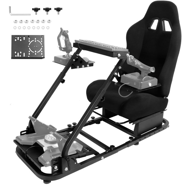 Anman Flight Simulation Cockpit With Racing Seat Fit Logitech